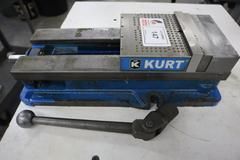 Kurt D688 6" Machine Vise with Steel Hard Jaws and Handle