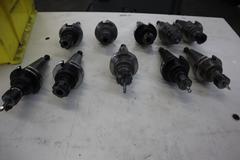 Cat 40 Taper Tool Holders, (10) ER16 Collet Holders
