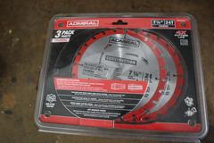 Chicago Electric Corded 7-1/4" Circular Saw with Extra Blades, 1/4 Sheet Palm Sander, and Mini Sander