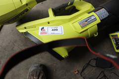 Ryobi Cordless Leaf Blower and Weed Whip with Ryobi 40V Lthium Battery and Charger