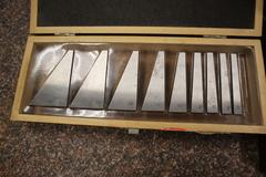 Precision Gage Block Set .050" - 4", and Precision Angle Set In Wood Cases
