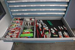 Lista HD Tool Cabinet LOADED with Perishable Cutting Tools, (14) Drawers