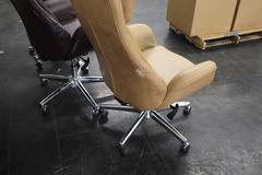 Highback Office Chairs on Casters (3)