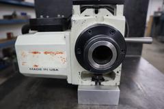 Haas HA5C Brushless Programmable Rotary Table, 5C Collet Closer, Mounted on Aluminum Fixture Block