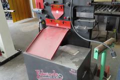Edwards 50 Ton Hydraulic Iron Worker, Coper/Notcher, Flat Shear, Angle Shear, Single Phase