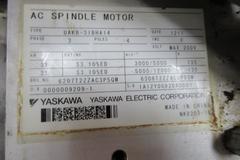 Used Haas 30-8037 12k Inline AC Spindle Motor / Yaskawa Type UAKB-31BHA14, From 2013 VM-3