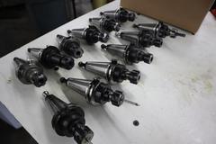 CAT40 ER16 Collet Type Tool Holders (10pcs), Various Brands