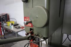 Grob 4V-18 Vertical Band Saw, 18" Throat, Blade Welder | Grinder, Variable Band Speed, Tilting Work Table w Pneumatic Feed