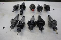 CT40 Taper Tool Holders: (1) ER20 Collet Holder, (9) ER16 Collet Holders