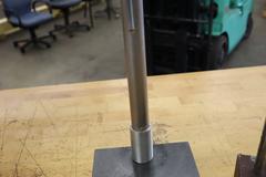 Black Granite Height Stand with Yuasa 1" Travel Indicator, Vee Block, and Mag Base Indicator Stand