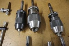 Small Keyed and Keyless Drill Chucks, Assorted Brands, Straight Shanks