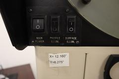 S-T INdustries 20-3700 OPtical Comparator, 14" Screen, Quadra-Check 200 DRO, Surface and Profile Illumination, Portable Stand