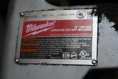 MIlwaukee 6177-20 Abrasive Chop Saw, 14" Max Blade, Manual Vise, Single Phase