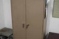 Equipto Metal Cabinet and Contents - 2 Door - (8)Shelves