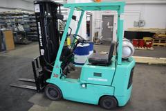 Mitsubishi FGC15 Forklift Truck, 3,000 Lb Capacity, Side-Shift, Propane Engine, 190" Lift