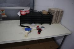 Shipping Desks (2pcs) with Contents of Boxes, Bags, File Organizers, Shipping Suplies