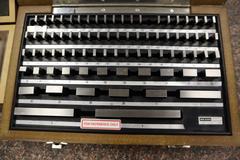 Precision Gage Block Set .050" - 4", and Precision Angle Set In Wood Cases