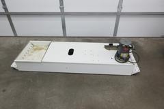 Used Haas Older Style 35 Gallon Coolant Tank with Low Pressure Baldor Coolant Pump and 3 Prong Plug