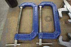 Kant Twist Clamps Assorted Sizes 2" - 6", and (2) 8" Irwin C-Clamps