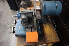 KO Lee End Mill Grinder with Attachments, Craftsman Double End Bench Grinder and Maple Top Work Bench