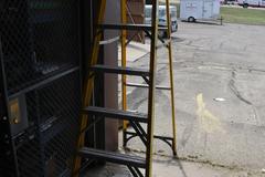 Husky Fiberglass and Aluminum Step Ladder, 92" Height
