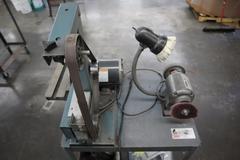 Rolling Metal Work Center with Central Machinery 6" Double End Bench Grinder, and Rutland 1" x 8" Belt Disc Grinder