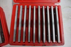 Steel Parallel Sets (2) Complete in Plastic Cases, 1/2" - 1-5/8"