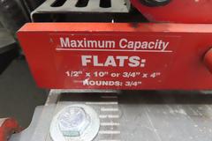 Edwards 50 Ton Hydraulic Iron Worker, Coper/Notcher, Flat Shear, Angle Shear, Single Phase