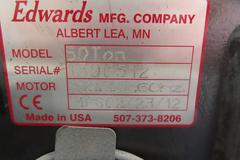Edwards 50 Ton Hydraulic Iron Worker, Coper/Notcher, Flat Shear, Angle Shear, Single Phase