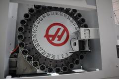Haas UMC-400SS CNC 5-Axis Vertical Machining Center, Ct40, 12K RPM, 30 ATC, Probing, 230mm Diameter Work Platter, High Speed Machining, Programmable Coolant Nozzle, Chip Auger