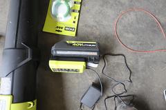 Ryobi Cordless Leaf Blower and Weed Whip with Ryobi 40V Lthium Battery and Charger