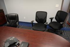 Conference Table 8' x 43.5" and Chairs and Konftel