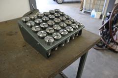 5C Collets with Metal Divider Rack
