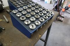 5C Collets with Metal Divider Rack