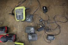 Cordless Drills, Assorted Brands, Ryobi, Hyper Tough, Black and Decker