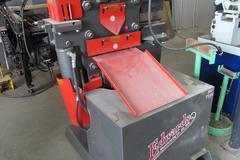 Edwards 50 Ton Hydraulic Iron Worker, Coper/Notcher, Flat Shear, Angle Shear, Single Phase