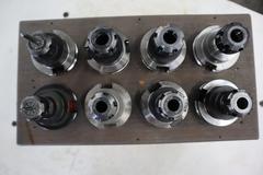 CAT40 Tool Holders (8pcs), (4) ER16 Collet Type, (4) ER20 Collet Type