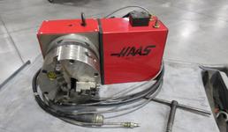 Haas HRT 210 Programmable Rotary Table (Brush Type), with Pratt Burnerd 8.25" 3-Jaw Manual Chuck