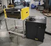 Epilog FiberMark 24 Series 8000, 30 Watt CNC Marking Laser On Portable Cart with Bofa Fume Extractor System
