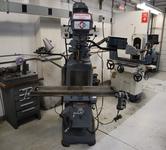 Clausing Kondia 9"x48" Knee Mill, Acu-Rite Millrite 2-Axis DRO, Quill Feed, X-Axis Servo Power Feed