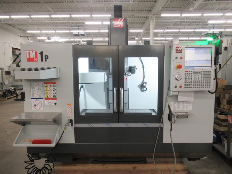 Haas TM-1P Toolroom Mill 30" x 12" x 16", 10K RPM, 20 Station Tool Changer, 4th-Axis Drive, Probing, High Speed Machining - ZERO CUTTING HOURS
