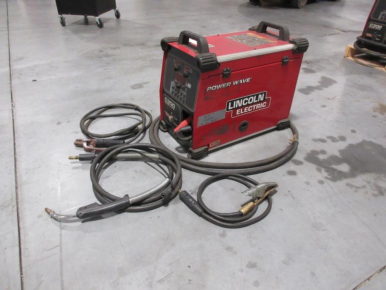 Lincoln Electric Power Wave C300 multi-process power source with an integrated wire feeder