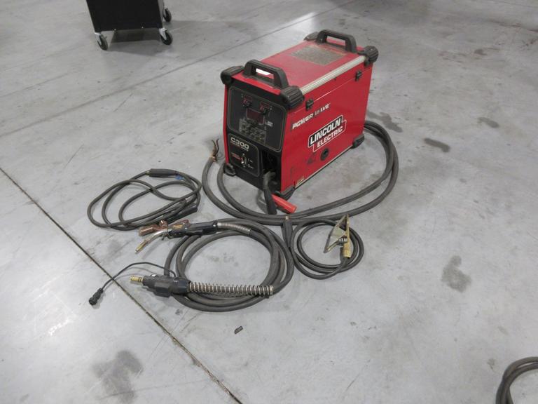 Lincoln Electric Power Wave C300 multi-process power source with an integrated wire feeder