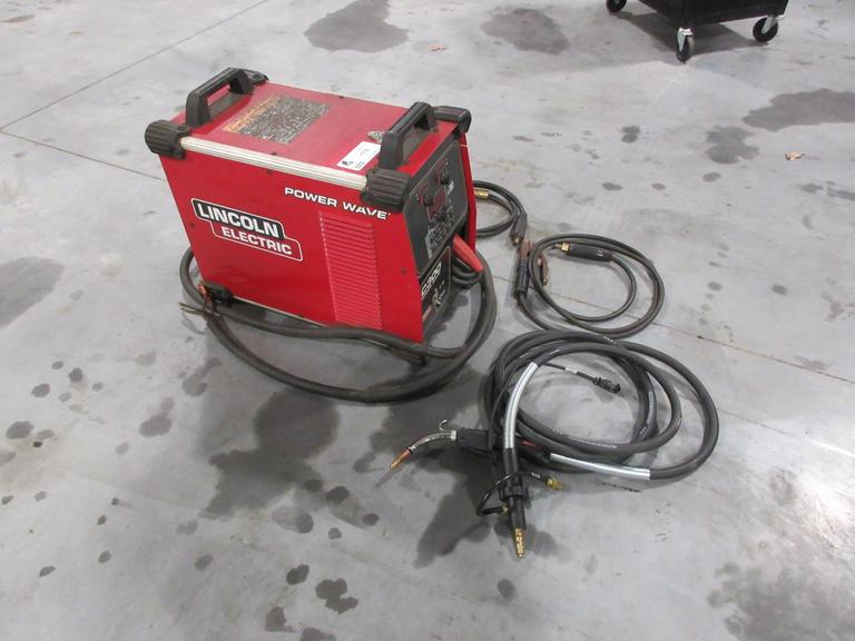 Lincoln Electric Power Wave C300 multi-process power source with an integrated wire feeder