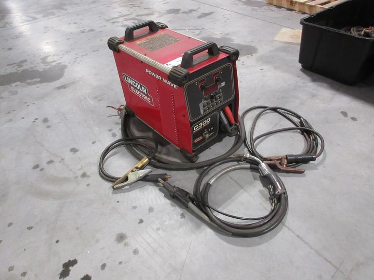 Lincoln Electric Power Wave C300 multi-process power source with an integrated wire feeder