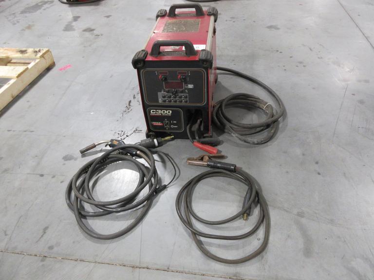 Lincoln Electric Power Wave C300 multi-process power source with an integrated wire feeder