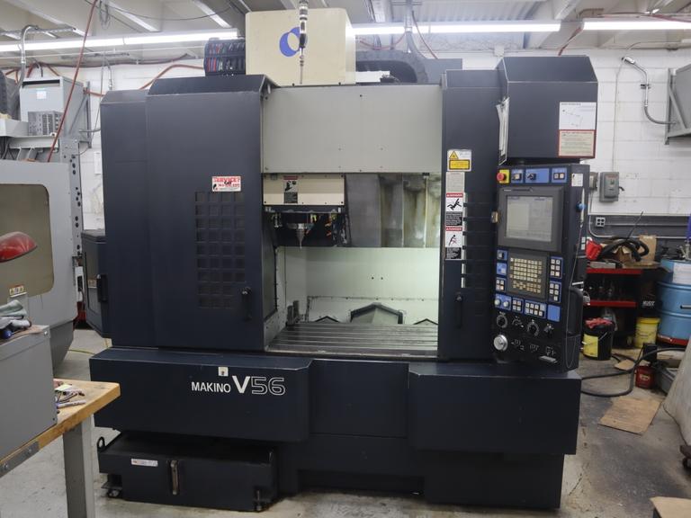 Makino V56 Vertical Machining Center, 30K RPM Spindle, 25 Station ATC, TSC, HSK-63 Taper