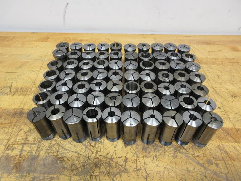 Hardinge 5C Collets (70pcs), Assorted Shapes and Sizes, Fractional, Metric, Emergency