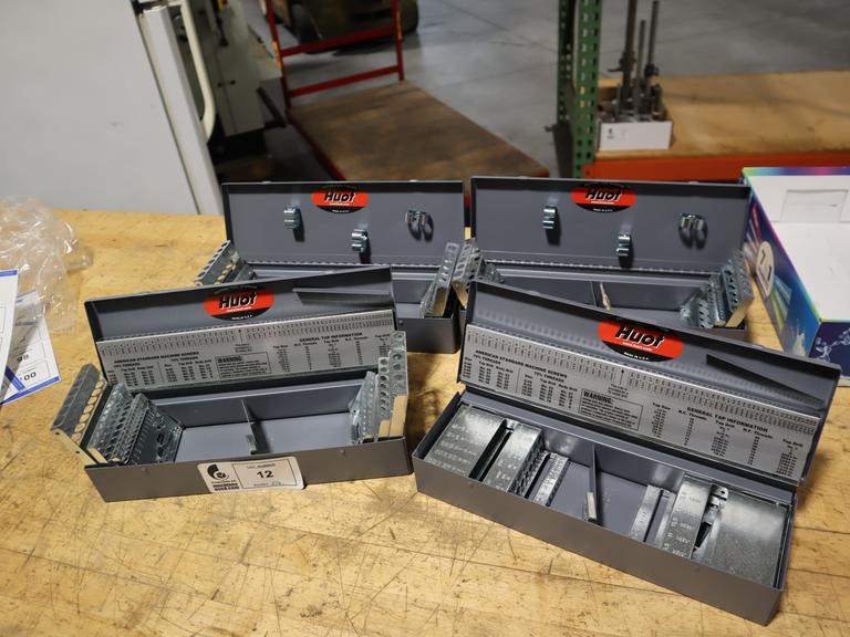 Huot (2) Tap Indexes and (2) Letter, Number, Fractional Drill Indexes,  ***All New Unused***