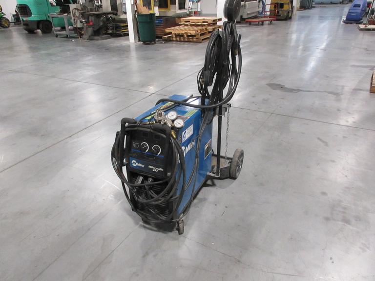 Millermatic 252 MIG Wire Feed Welder with Rolling Base and Accessories, 200/230V Single Phase